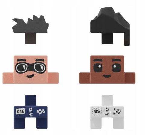 Klocki Wafle Wyścig City 80 el Waffle Marioinex