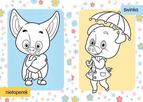 Kolorowanka z tatuażami Rozkoszne zwierzaczki