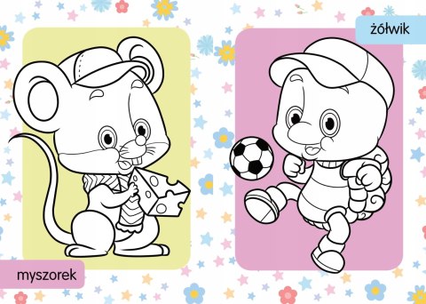 Kolorowanka z tatuażami Rozkoszne zwierzaczki