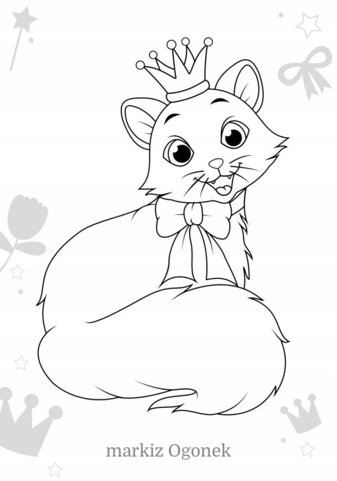 Maluszkowe malowanie Kotki księżniczek Kolorowanka