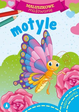 Maluszkowe malowanie Motyle Kolorowanka Malowanka