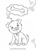 Maluszkowe malowanie Pieski Kolorowanka Malowanka