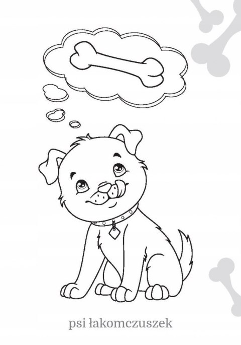 Maluszkowe malowanie Pieski Kolorowanka Malowanka