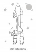 Maluszkowe malowanie Pojazdy kosmiczne Kolorowanka