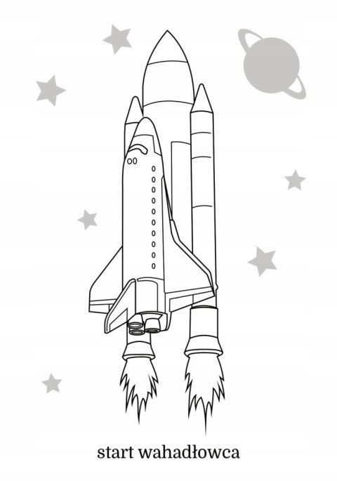 Maluszkowe malowanie Pojazdy kosmiczne Kolorowanka