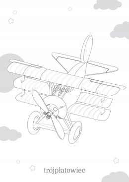 Maluszkowe malowanie Samoloty Kolorowanka Malowank
