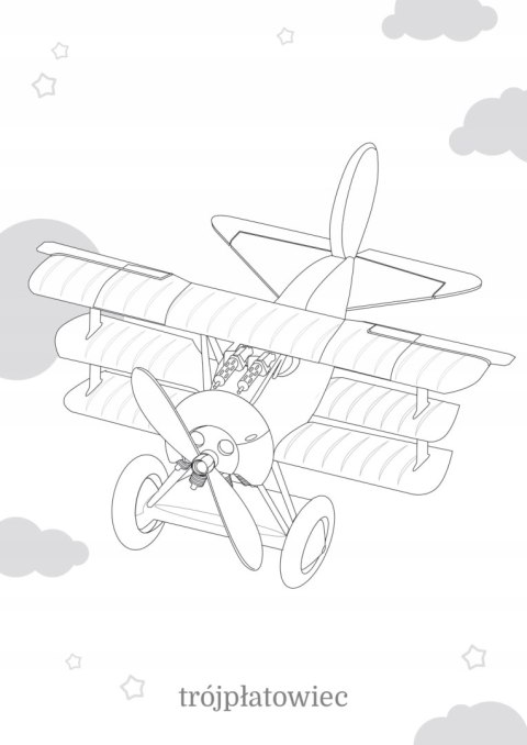 Maluszkowe malowanie Samoloty Kolorowanka Malowank