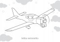 Maluszkowe malowanie Samoloty Kolorowanka Malowank