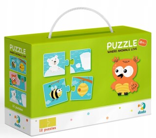 Moje Pierwsze Puzzle Dodo Gdzie żyją Zwierzątka