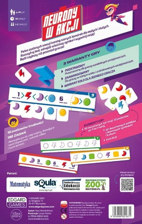 Neurony w akcji Gra planszowa Edgard Kapitan
