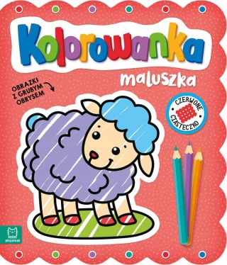 Obrazki z grubym obrysem Czerwone ciasteczko