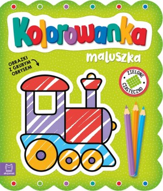 Obrazki z grubym obrysem Zielone ciasteczko