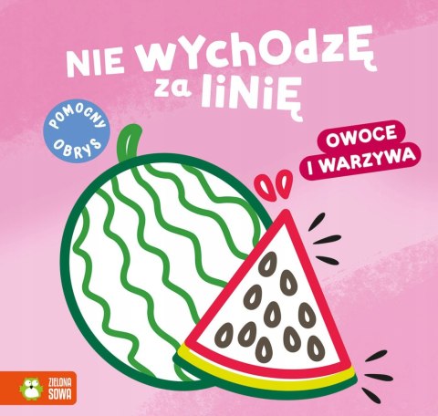 Owoce i warzywa Nie wychodzę za linię gruby obrys Zielona Sowa