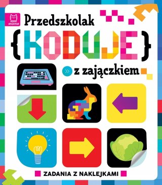 Przedszkolak koduje z zajączkiem zadania naklejki Aksjomat