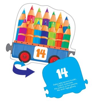 Puzzle Lokomotywa Podróże z Cyferkami Adamigo