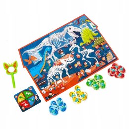 Puzzle Obserwacyjne Dinozaury Roter Kofer + Lupa
