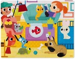 Puzzle Sensoryczne Zwierzęta Domowe Janod 20 el.