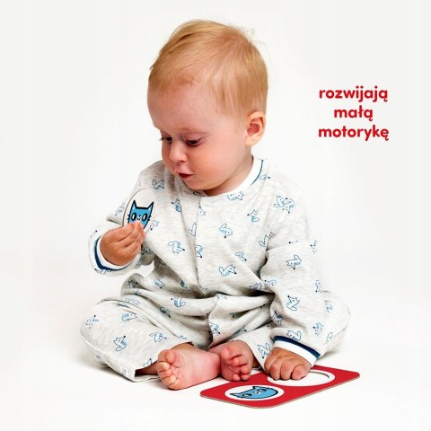 Puzzle kontrastowe Do pary dla dzieci 12m+ Czuczu