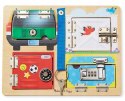 Tablica Manipulacyjna 4 Zamki 19540 Melissa & Doug Sejfy i zamki
