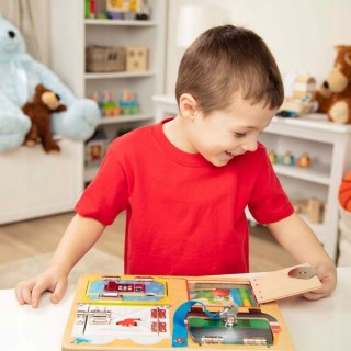 Tablica Manipulacyjna 4 Zamki 19540 Melissa & Doug Sejfy i zamki