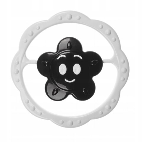 Tullo Grzechotka Czarno Biała Kwiatek Kontrastowa