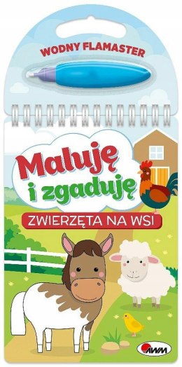 Wodny Flamaster Maluję i Zgaduję Zwierzęta na Wsi