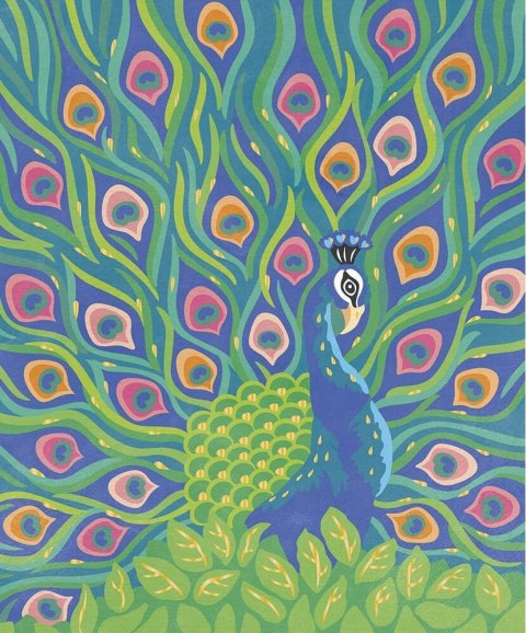 Zestaw kreatywny Malowanie po numerach Ptaki Janod