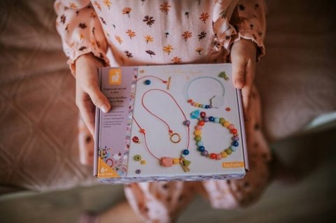 Zestaw kreatywny Tęczowe koraliki 6+, Janod