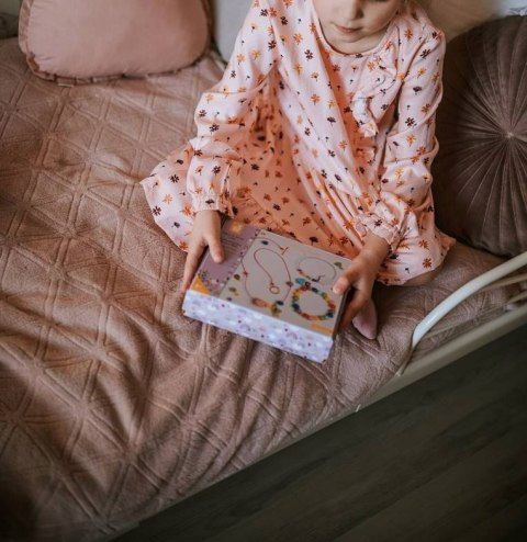 Zestaw kreatywny Tęczowe koraliki 6+, Janod