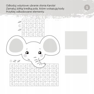Zgadywanie doklejanie Kodowanie Naklejki