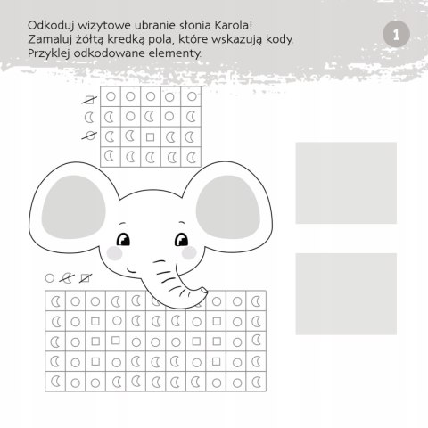 Zgadywanie doklejanie Kodowanie Naklejki