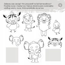 Zgadywanie doklejanie Łamigłówki Naklejki