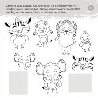 Zgadywanie doklejanie Łamigłówki Naklejki