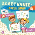 Zgadywanie doklejanie Literki Naklejki