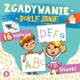 Zgadywanie doklejanie Literki Naklejki
