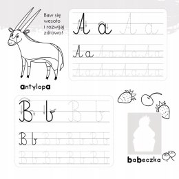 Zgadywanie doklejanie Literki Naklejki