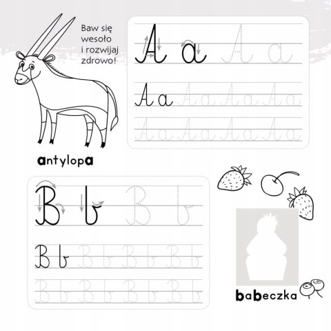 Zgadywanie doklejanie Literki Naklejki