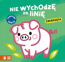 Zwierzęta Nie wychodzę za linię gruby obrys Zielona Sowa