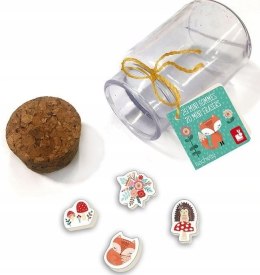 20 mini-gumek do Ścierania w Słoiczku Lisek Janod