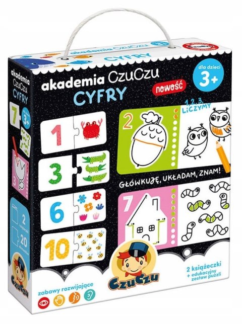 Akademia CzuCzu Cyfry 2 Książeczki Puzzle 3+