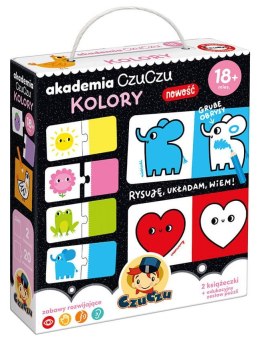 Akademia CzuCzu Kolory 2 Książeczki Puzzle 18m+