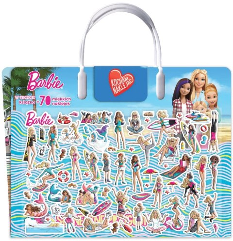 Barbie Naklejki Wypukłe Kocham naklejać
