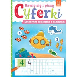 Bawię się i piszę Cyferki Edukacyjna książeczka Aksjomat