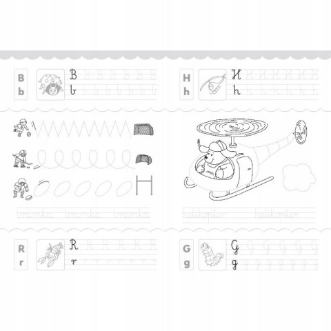 Bawię się i piszę Literki Edukacyjna książeczka