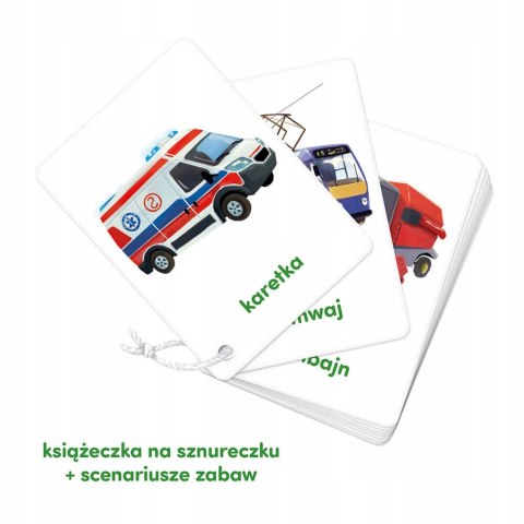 CzuCzu Karty obrazkowe na sznureczku Pojazdy 2+