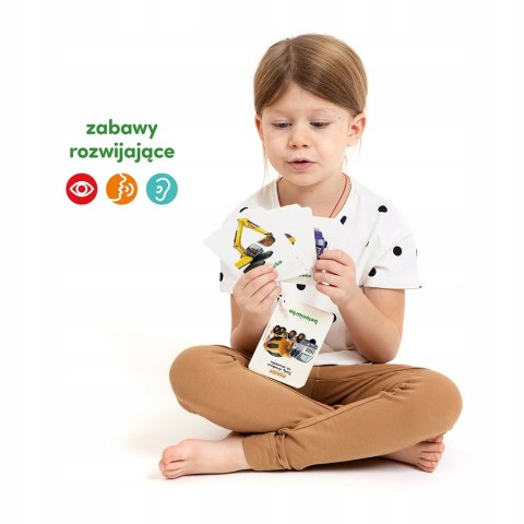 CzuCzu Karty obrazkowe na sznureczku Pojazdy 2+