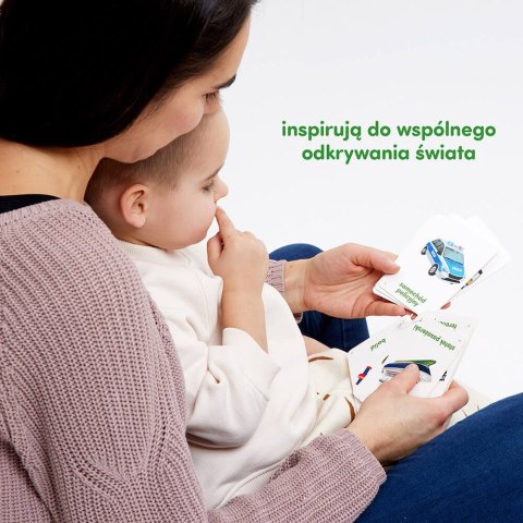 CzuCzu Karty obrazkowe na sznureczku Pojazdy 2+