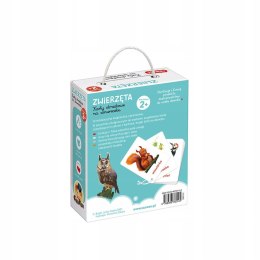 CzuCzu Karty obrazkowe na sznureczku Zwierzęta 2+