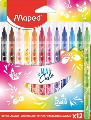 Flamastry Pisaki Mini Cute 12 szt Maped 845404