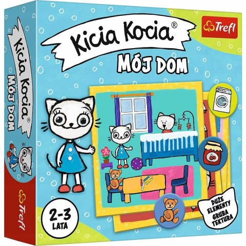 Gra Edukacyjna Kicia Kocia Mój dom Trefl 2-3 Lata